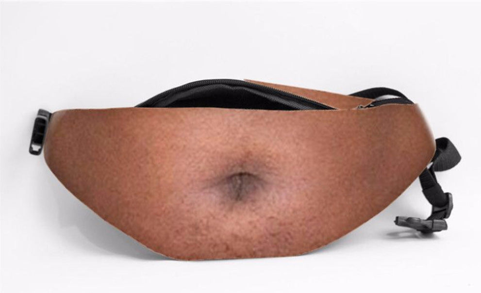 🎒Ultra-Realistic Beer Belly Fanny Pack - Funny Dad Bod Waist Bag😂