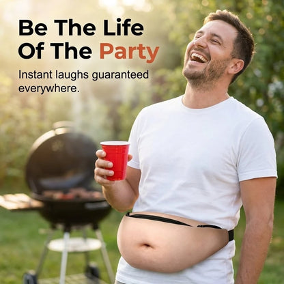 🎒Ultra-Realistic Beer Belly Fanny Pack - Funny Dad Bod Waist Bag😂