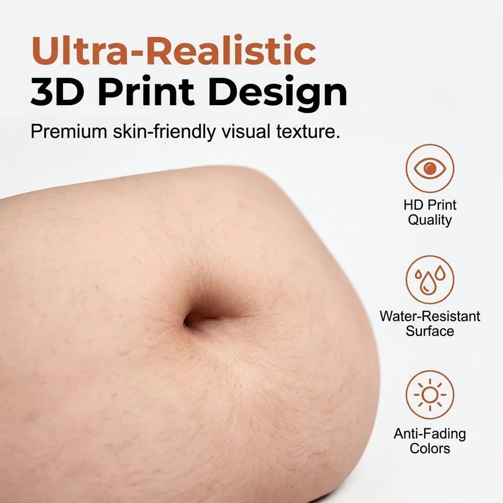 🎒Ultra-Realistic Beer Belly Fanny Pack - Funny Dad Bod Waist Bag😂