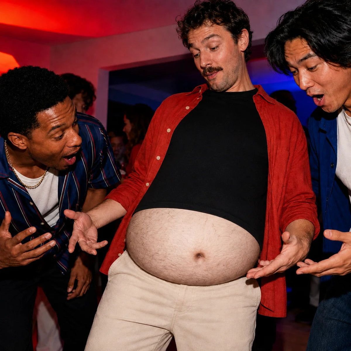 🎒Ultra-Realistic Beer Belly Fanny Pack - Funny Dad Bod Waist Bag😂