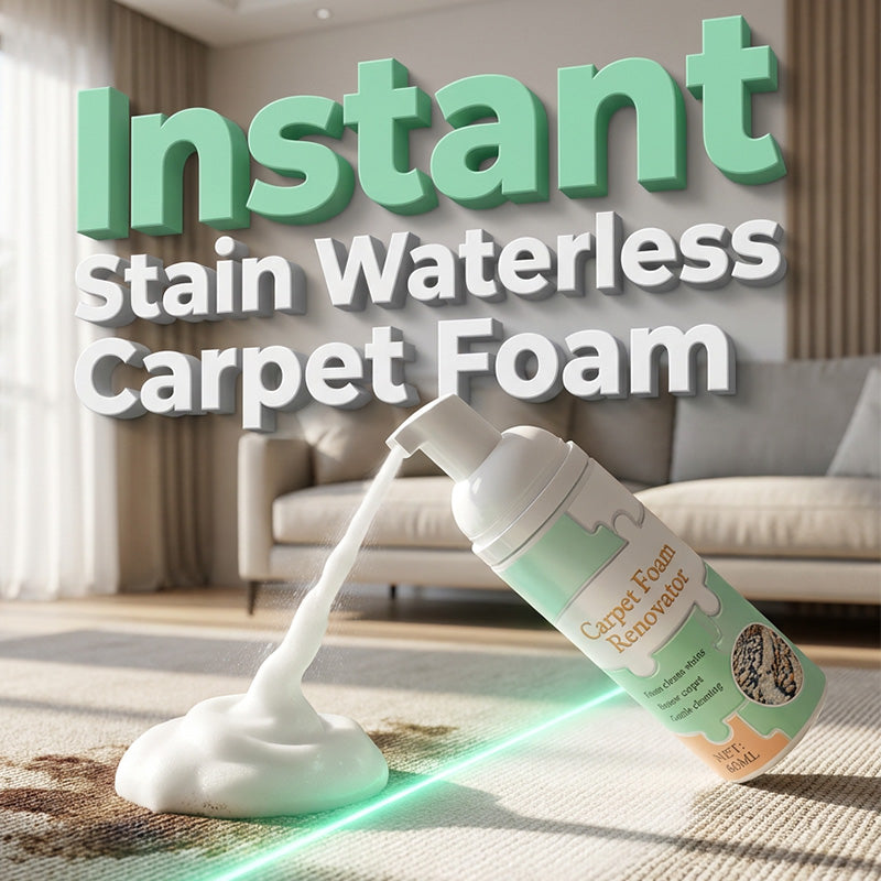 Time-Limited SpecialWaterless Carpet Cleaning Foam – Instant stain lift, no wet mess. Advanced micro‑foam penetrates deep – just foam & wipe!