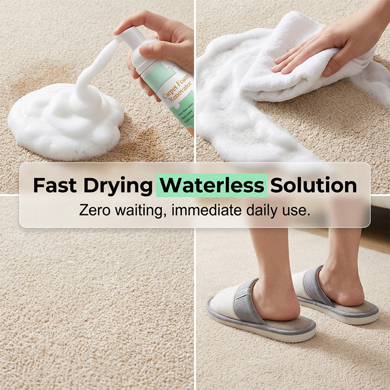 Time-Limited SpecialWaterless Carpet Cleaning Foam – Instant stain lift, no wet mess. Advanced micro‑foam penetrates deep – just foam & wipe!