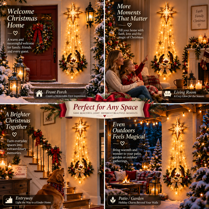 Bethlehem Star of Faith- Lighted Nativity WallDecor