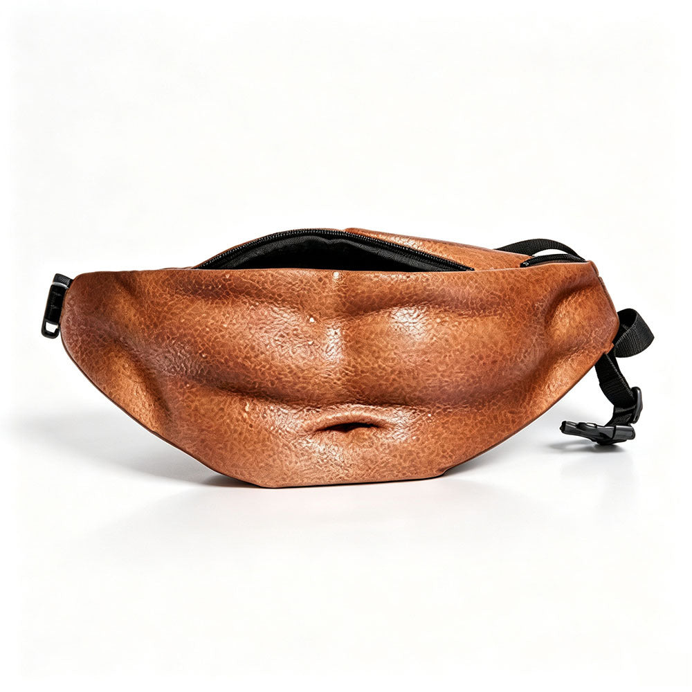 🎒Ultra-Realistic Beer Belly Fanny Pack - Funny Dad Bod Waist Bag😂
