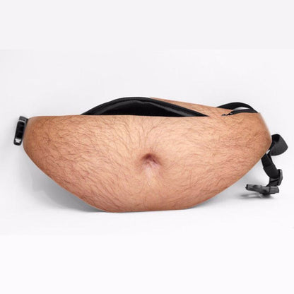 🎒Ultra-Realistic Beer Belly Fanny Pack - Funny Dad Bod Waist Bag😂