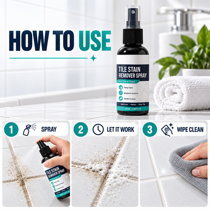 Tile Stain Remover Spray – Instant grout stain lift(100ml/3.38FL.OZ)